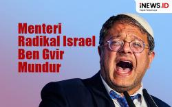 Infografis Menteri Radikal Israel Ben Gvir Mundur