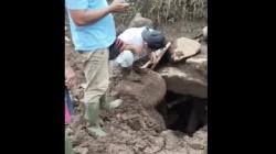 Temuan Kubur Lempeng Batu Prasejarah di Bondowoso Dirusak Orang, Sejumlah Barang Dicuri<