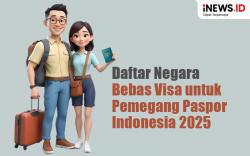Infografis Daftar Negara Bebas Visa untuk Pemegang Paspor Indonesia 2025 