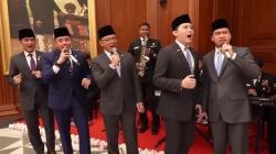 Momen Menlu Sugiono-Mayor Teddy Nyanyi Kuch Kuch Hota Hai di Jamuan Makan Presiden India