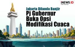 Infografis Jakarta Dilanda Banjir, Pj Gubernur Buka Opsi Modifikasi Cuaca