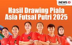 Infografis Hasil Drawing Piala Asia Futsal Putri 2025
