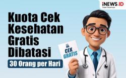 Infografis Kuota Cek Kesehatan Gratis Kado Ultah Warga Dibatasi 30 Orang per Hari