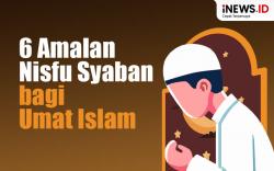 Infografis 6 Amalan Nisfu Syaban bagi Umat Islam