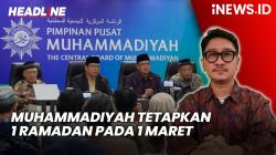 Headline vozpublica.ID: Muhammadiyah Tetapkan 1 Ramadan 1446 H pada 1 Maret, Idulfitri 31 Maret