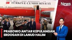 Momen Prabowo Antar Erdogan Pulang di Bandara Halim, Beri Pelukan Hangat