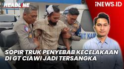 Headline vozpublica.ID: Sopir Truk Penyebab Kecelakaan Maut di Gerbang Tol Ciawi Jadi Tersangka,  Terancam 12 Tahun Penjara