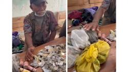 Viral Isi Tas Pengemis Tua di Kediri Bikin Melongo, Bawa Uang Tunai Rp40 Juta<