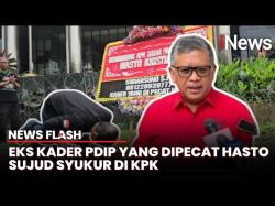 Eks Kader PDIP yang Dipecat Hasto Sujud Syukur di KPK usai Praperadilan Tak Diterima