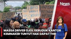 Pengemudi Ojek Online Demo di Depan Kemenaker, Ini Tuntutannya
