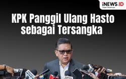Infografis KPK Panggil Ulang Hasto sebagai Tersangka 20 Februari 2025