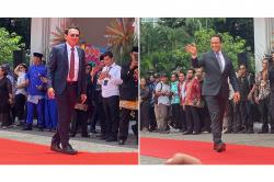 Kompak, Begini Gaya Ahok dan Anies Ikut Sambut Pram-Doel di Balai Kota Jakarta