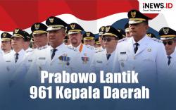 Infografis Prabowo Lantik 961 Kepala Daerah