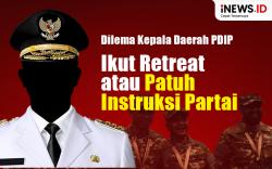 Infografis Dilema Kepala Daerah PDIP, Ikut Retreat atau Patuh Instruksi Partai