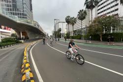 Mendung, Begini Suasana CFD Jakarta Jelang Ramadan