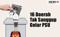 Infografis 16 Daerah Tak Sanggup Gelar PSU karena Anggaran Kurang