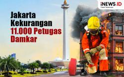 Infografis Jakarta Kekurangan 11.000 Petugas Damkar