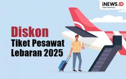 Infografis Pemerintah Beri Diskon Tiket Pesawat Lebaran 2025 