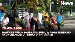 Bersyukur Anak Lolos TNI tanpa Biaya, Orang Tua di Rembang Tunaikan Nazar ke Kodim