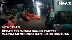 Ratusan Rumah Warga di Bekasi Terendam Banjir Kiriman dari Bogor