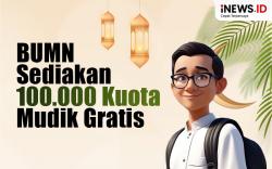 Infografis BUMN Sediakan 100.000 Kuota Mudik Gratis