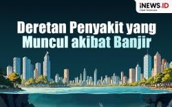 Infografis Deretan Penyakit yang Muncul akibat Banjir
