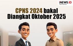 Infografis CPNS 2024 bakal Diangkat Oktober 2025
