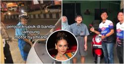 Viral Kakek Penjual Kerupuk di Bandar Lampung Motornya Dicuri, Erika Carlina Langsung Kasih yang Baru