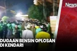 Dugaan Bensin Oplosan di Kendari, Puluhan Motor Driver Ojol Mogok usai Isi BBM