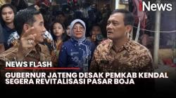 Kunjungi Pasar Boja, Gubernur Jateng Prihatin Lihat Atap Jebol | News Flash