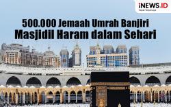 Infografis 500.000 Jemaah Umrah Banjiri Masjidil Haram dalam Sehari