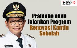 Infografis Pramono akan Jalankan Program Renovasi Kantin Sekolah