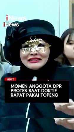Momen Anggota DPR Protes Doktif Hadiri Rapat Pakai Topeng