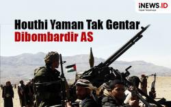 Infografis Houthi Yaman Tak Gentar Dibombardir AS