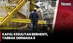 KMP Portlink III Tabrak Dermaga Eksekutif di Pelabuhan Merak