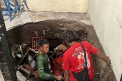 Tanah Ambles di Gedung Serbaguna saat Acara Posyandu, 2 Warga Solo Luka-luka<