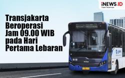 Infografis Layanan Transjakarta Dimulai Jam 09.00 WIB pada Hari Pertama Lebaran 2025