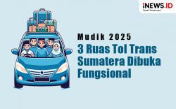 Infografis 3 Ruas Tol Trans Sumatera Dibuka Fungsional untuk Mudik 2025