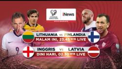 Live vozpublica TV! Inggris Vs Latvia di Kualifikasi Piala Dunia 2026 Dini Hari Nanti