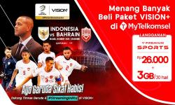 Cara Nonton Live Streaming Timnas Indonesia vs Bahrain di HP Lewat Vision+: Nikmati Tayangan Kualitas HD