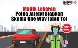 Infografis Mudik Lebaran, Polda Jateng Siapkan Skema One Way Jalan Tol