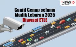 Infografis Ganjil Genap selama Mudik Lebaran 2025 Diawasi ETLE