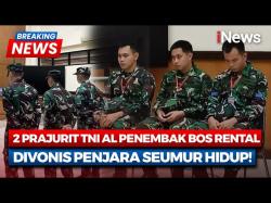 2 Oknum TNI AL Penembak Bos Rental Mobil Divonis Seumur Hidup dan Dipecat dari Dinas Militer 