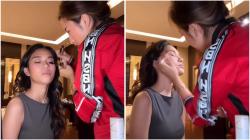 Viral Jennifer Coppen Mendadak Jadi MUA Azizah Salsha, demi Cantik Paripurna Nonton Indonesia Vs Bahrain