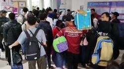 H-5 Lebaran, Stasiun Kiaracondong Bandung sejak Pagi Dipadati Ribuan Pemudik<