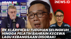 HEADLINE iNEWS.ID: Ridwan Kamil Klarifikasi Tuduhan Berselingkuh hingga Pelatih Timnas Bahrain Kecewa