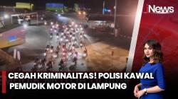 Asyik! Polisi Kawal Pemudik Sepeda Motor di Lampung Antisipasi Begal