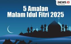 Infografis 5 Amalan Malam Idul Fitri 2025