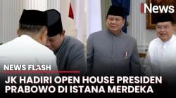 Momen Hangat Jusuf Kalla Hadiri Open House Presiden Prabowo di Istana Merdeka
