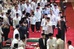Presiden Prabowo dan Wapres Gibran Salat Idul Fitri di Masjid Istiqlal